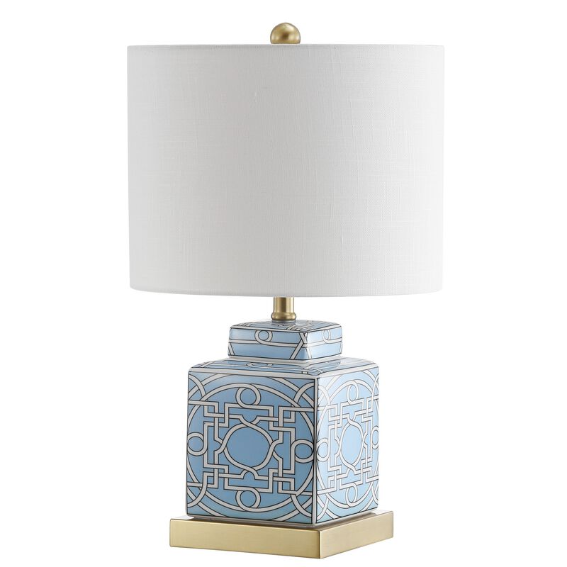 Catherine Ceramic/Metal Ginger Jar LED Table Lamp