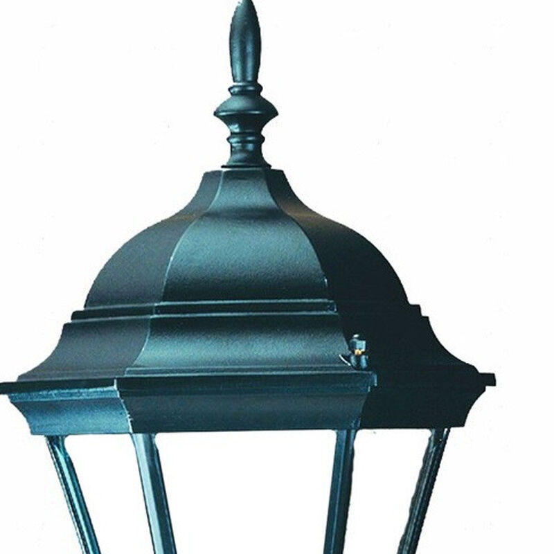 Hivvago Matte Black Carousel Lantern Wall Light