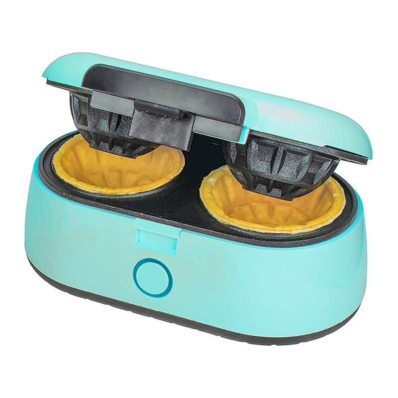 Brentwood Double 3.5 Inch Waffle Bowl Maker in Blue