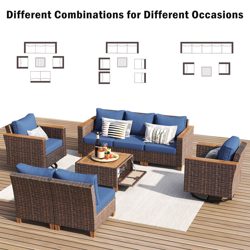 Merax Wicker Outdoor Patio Furniture Seating Set