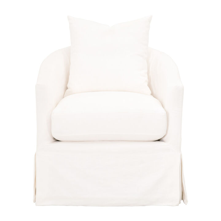 Slipcover Swivel Club Chair