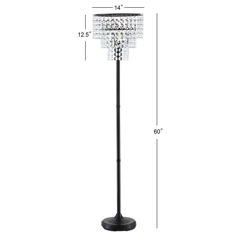 Juliette Crystal/Metal Floor Lamp