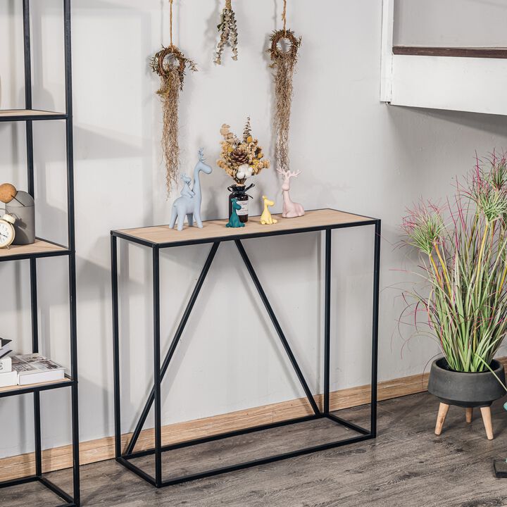 Modern Industrial Design Console Table