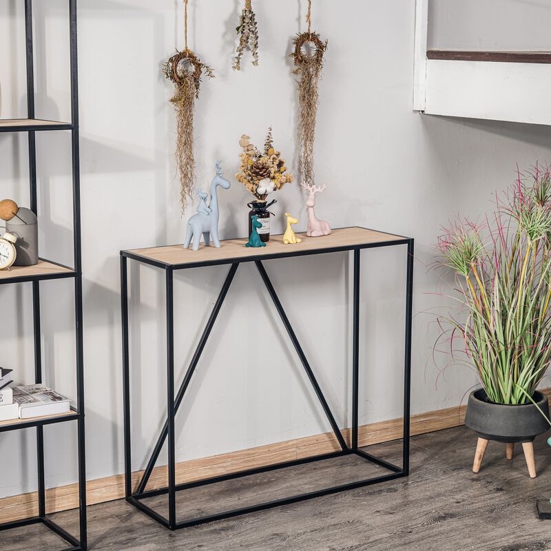 Modern Industrial Design Console Table