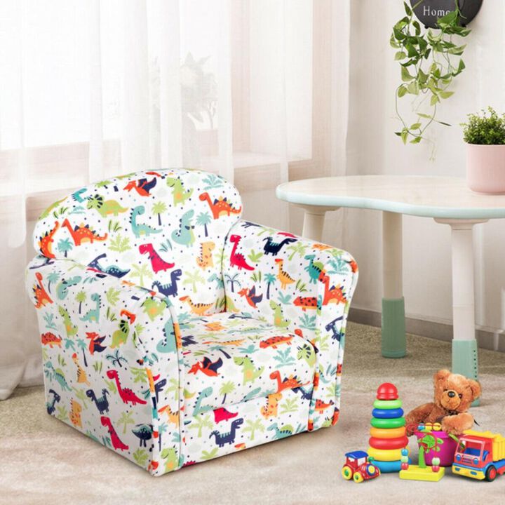 Hivvago Household Toddler Furnishings Children Armrest Cute Lovely Single Sofa
