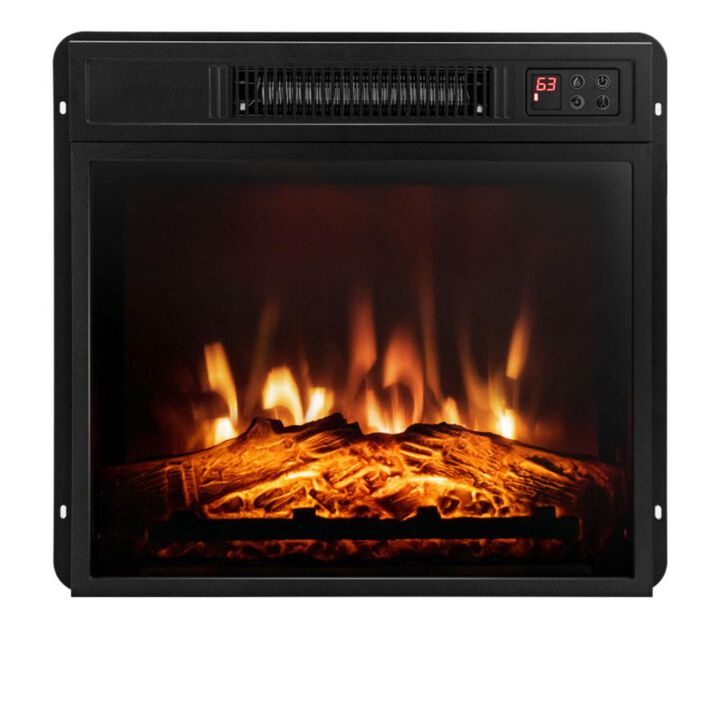 Hivvago 18/23 Inch Electric Fireplace Inserted with Adjustable LED Flame-23 inches