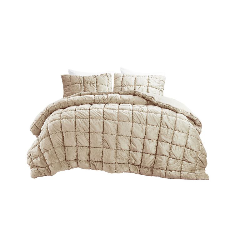 Gracie Mills Naomi Velvet Comforter Set - King