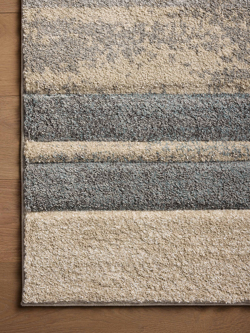 Silas SLA-07 Slate / Sand 18" x 18" Sample Rug by