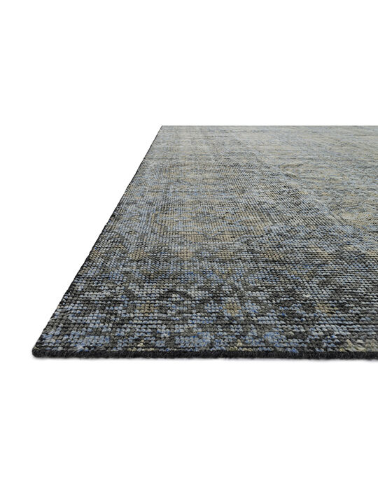 Amara AMM05 Blue/Gold 18" x 18" Sample Rug