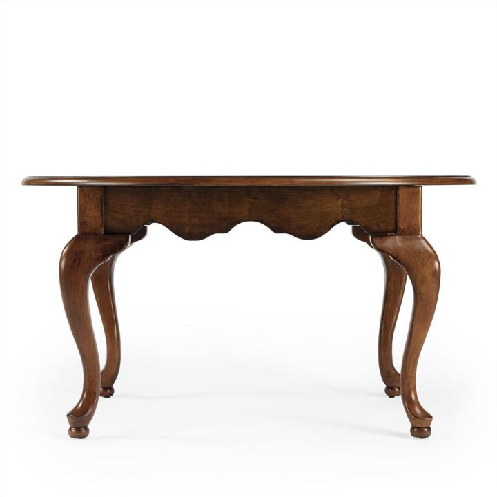 Butler Specialty Grace Oval 4 Legs Coffee Table, Medium Brown