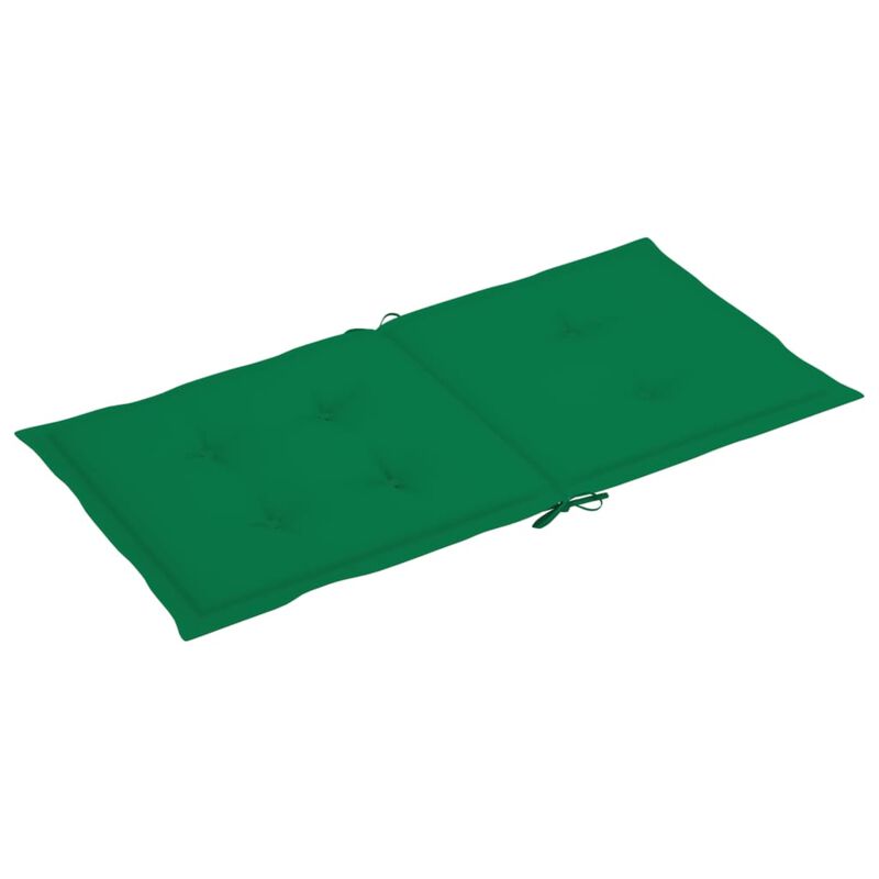 vidaXL Garden Chair Cushions 2 pcs Green 39.4"x19.7"x1.6"
