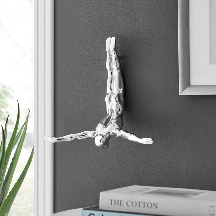 Diver Wall Sculpture Resin Handmade