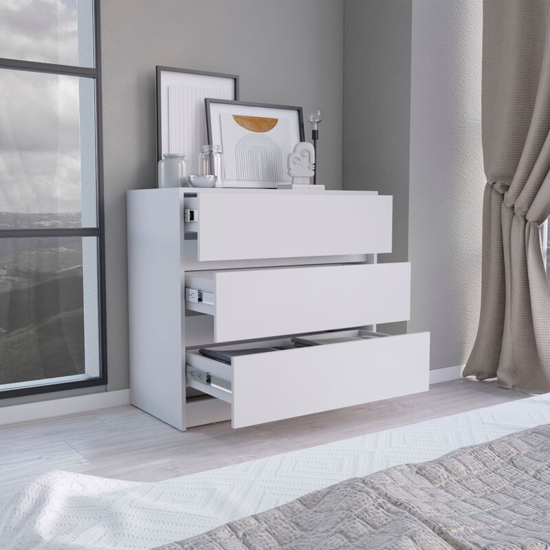 DEPOT E-SHOP Palmer 3 Drawers Dresser, Chest of Drawers