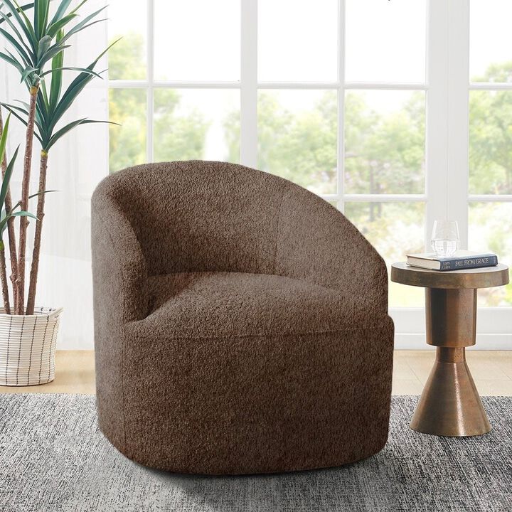 Gracie Mills Yair Modern Upholstered Swivel Chair