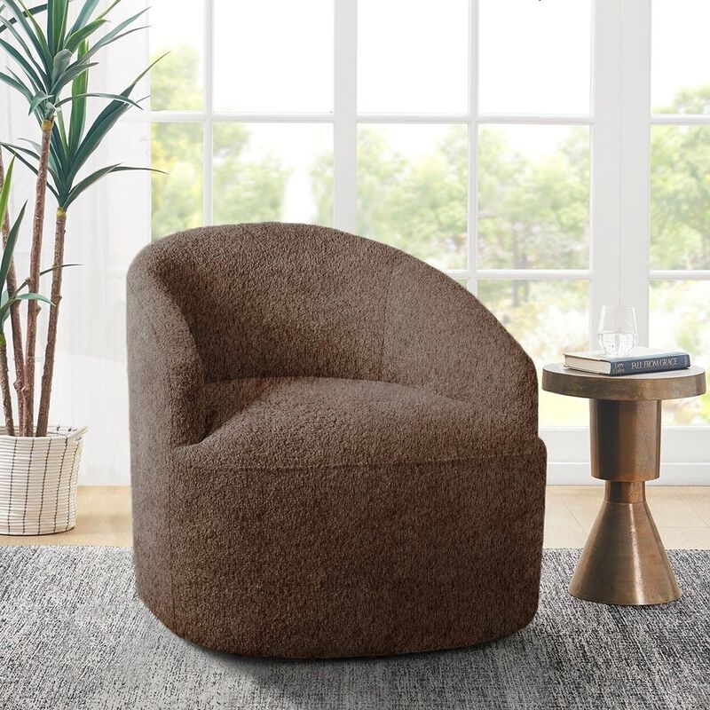 Gracie Mills Yair Modern Upholstered Swivel Chair