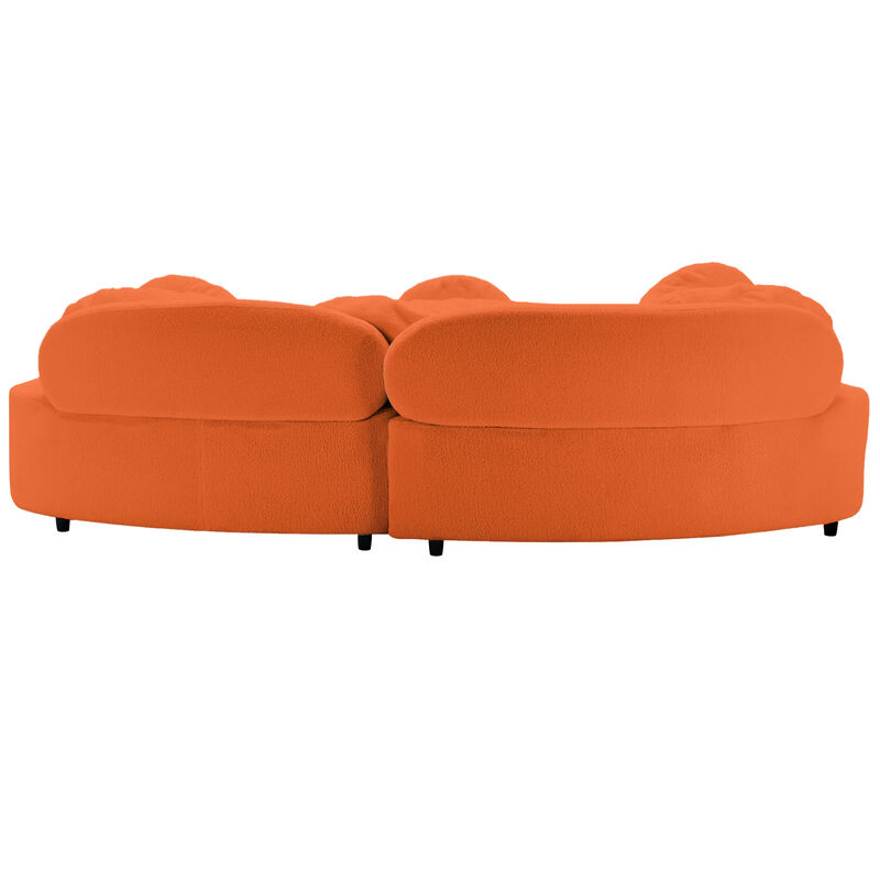Merax Modern Lamb Velvet Sofa Couch for Living Room