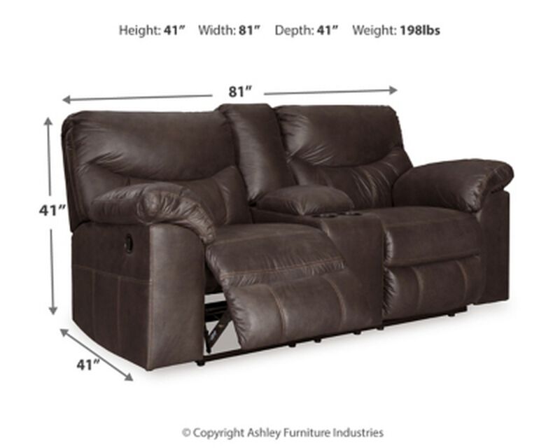Boxberg Reclining Loveseat W/Console