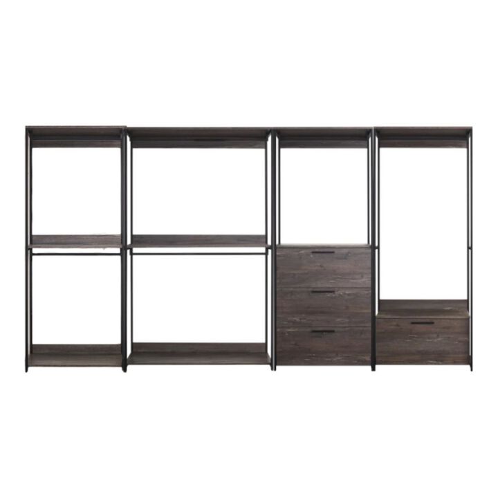 FC Design Klair Living Wood Walk-in Closet System