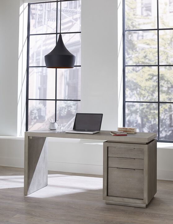 Oxford Three-Drawer Single Pedestal Desk