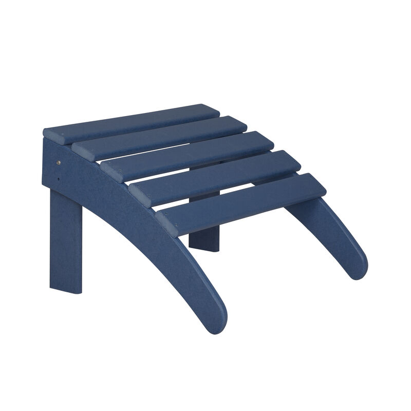 WestinTrends 4-Piece Folding Adirondack Chair With Footrest Ottoman Set