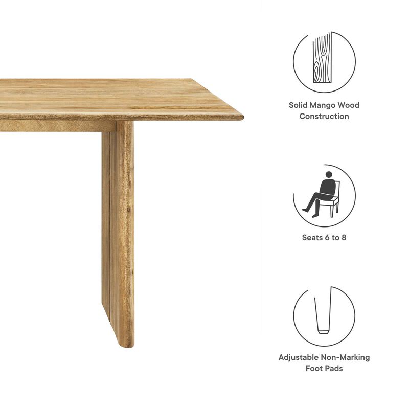 Modway - Amistad 70" Dining Table Walnut