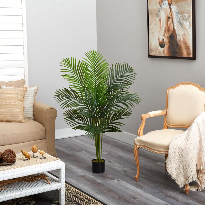 Hivvago 4 Feet Paradise Palm Artificial Tree