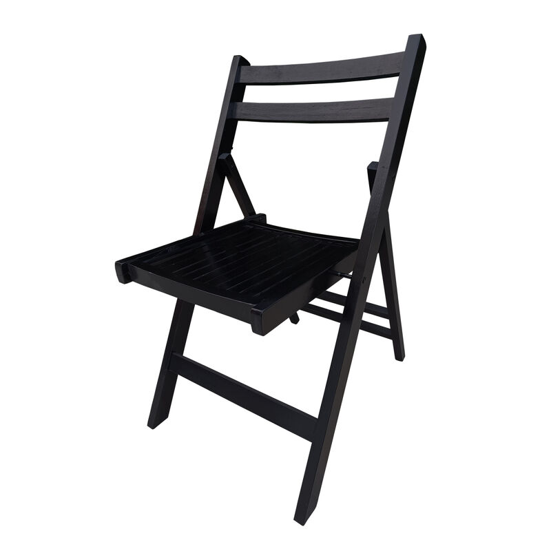 Furniture Slatted Wood Folding Special Event Chair, Set Of 4, Folding Chair, Foldable
