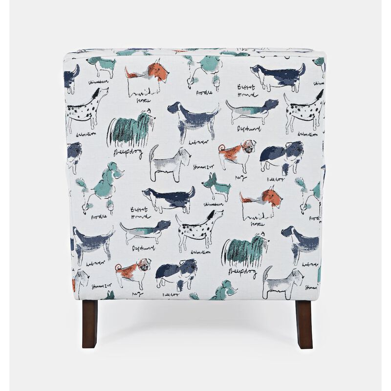 Jofran Baxter Puppy Upholstered Classic Traditional Accent Chair