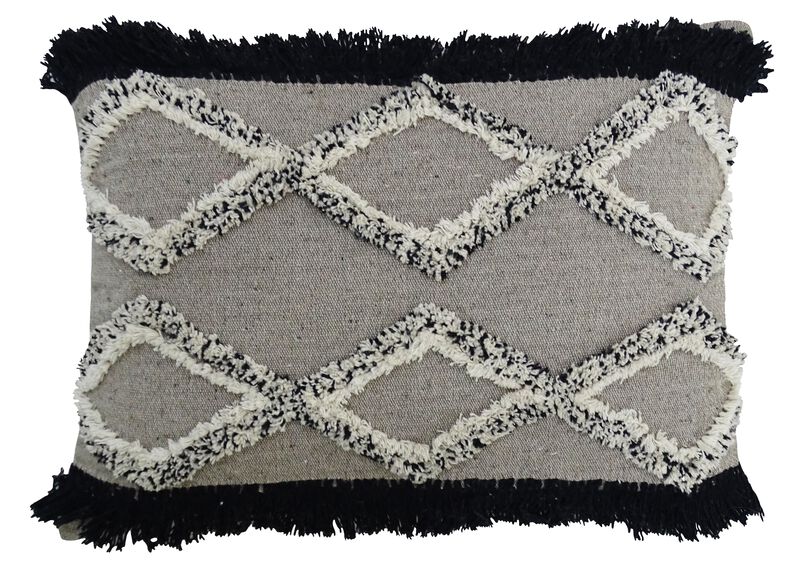 16"x 22" Tuffted Decorative Pillow for Living Room