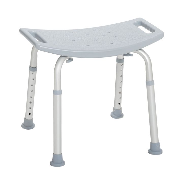 Drive MedicalDrive Medical RTL12203KDR Shower Chair, Adjustable Shower Stool with Suction Feet, Shower Seat for Inside Shower or Tub, Bathroom Bench Bath Chair for Elderly and Disabled, 300 LB Weight Cap