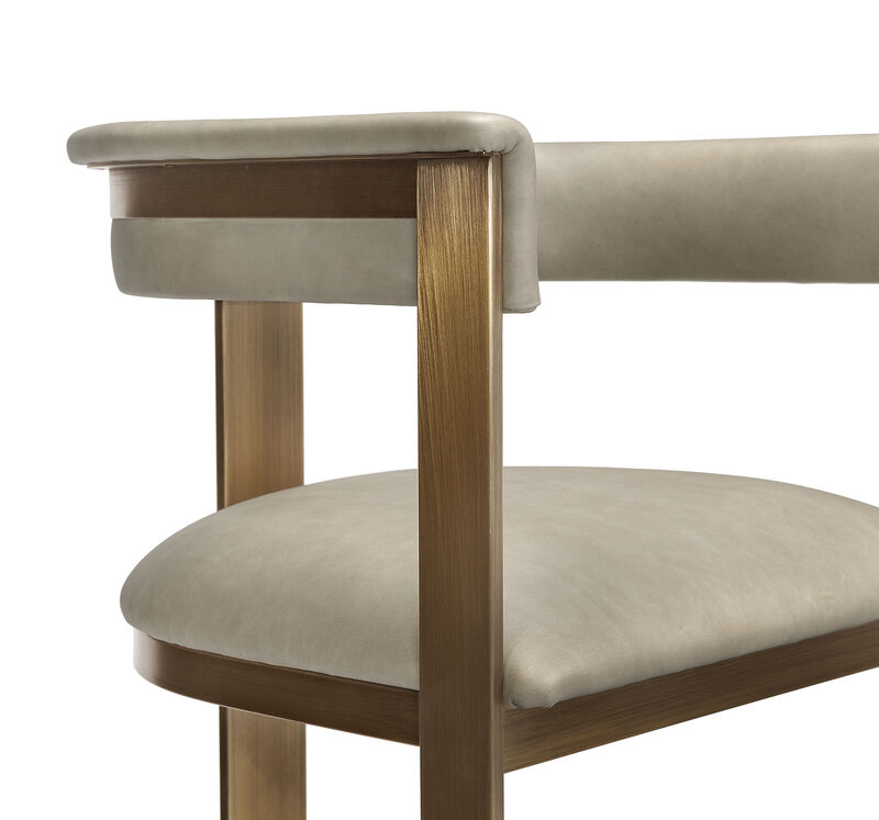 Darcy Hide Bar Stool - Bronze