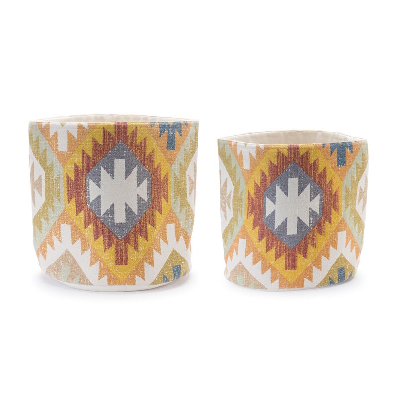 Basket Set of 2 - Practical and Stylish Storage Bins for Home Organization