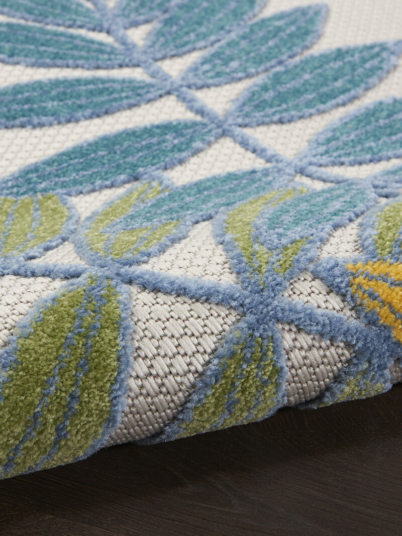 Aloha ALH18 Ivory/Multicolor 6' x 9' Rug