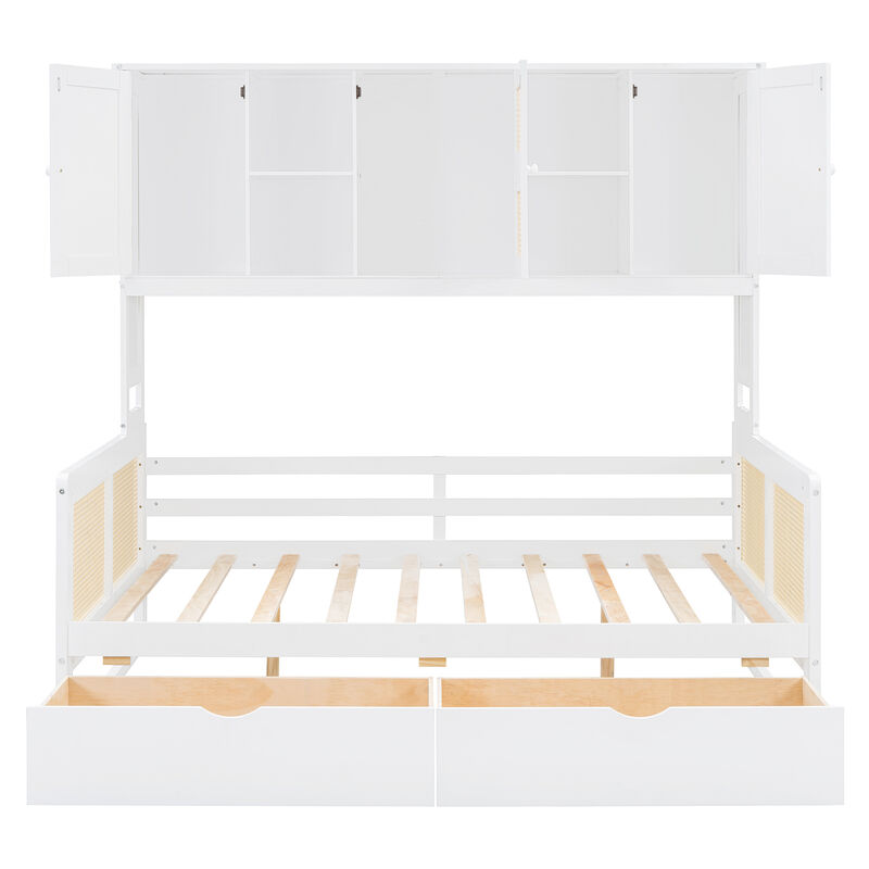 Merax Daybed Bed with 2 Drawers and Cabinet