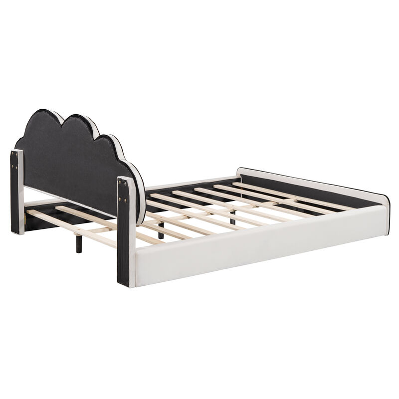 Merax Upholstered Platform Bed with Headboard