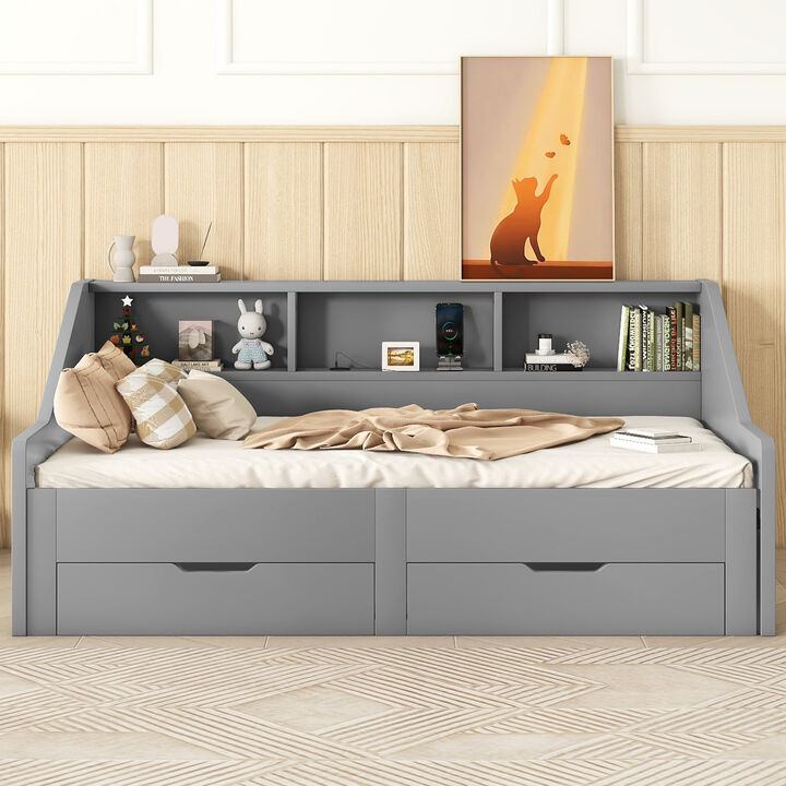 Merax Daybed Bed Frame with Storage