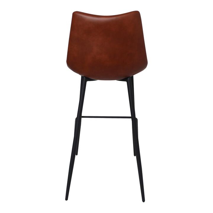 Moe's Home Collection Alibi Barstool Brown-Set Of Two