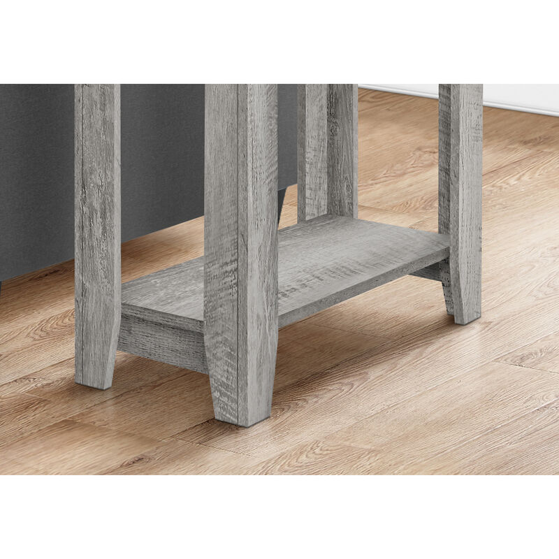 Monarch Specialties I 3380 Accent Table, Side, End, Nightstand, Lamp, Living Room, Bedroom, Laminate, Grey, Contemporary, Modern