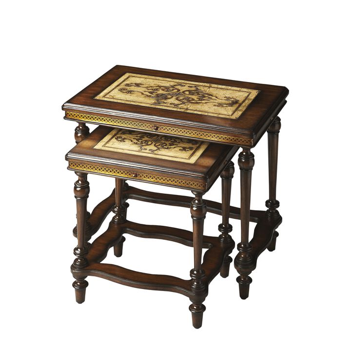 Carved Nesting Tables, Belen Kox