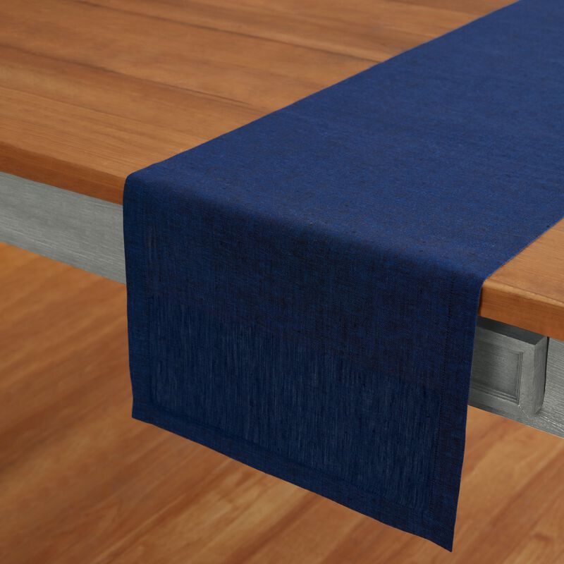Solino Home 100% Pure Linen Table Runner | Athena for Thanksgiving, Christmas