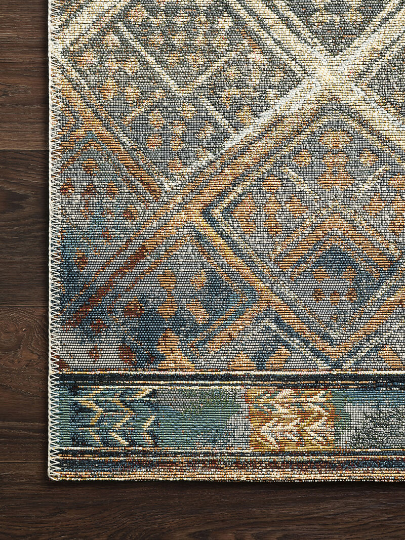 Mika MIK02 Ivory/Mediterranean 3'11" x 5'11" Rug