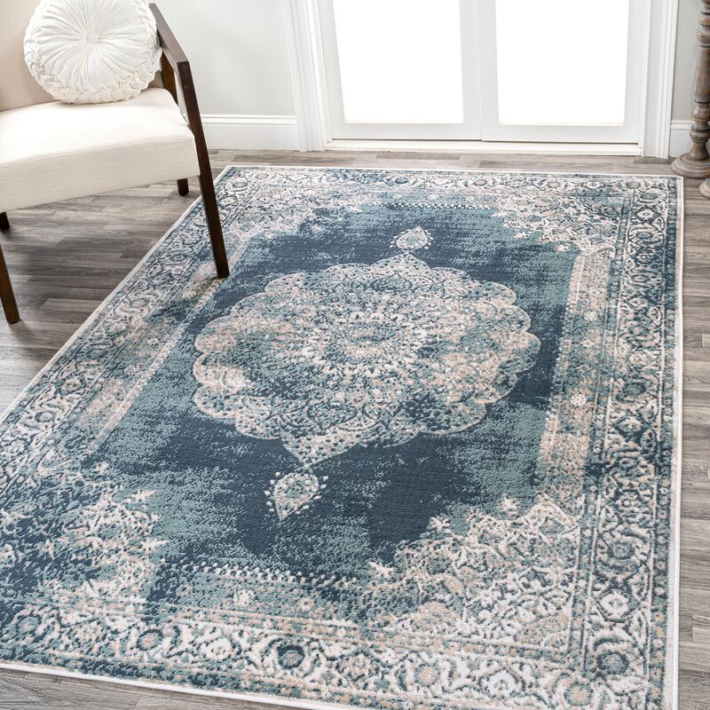 Kelly Rosalia Cottage Medallion Area Rug