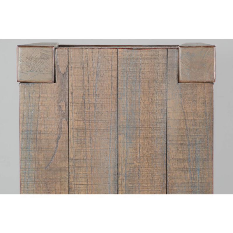 Sunny Designs 48 Sleek and Modern Wood Sofa Table in Weathered Brown