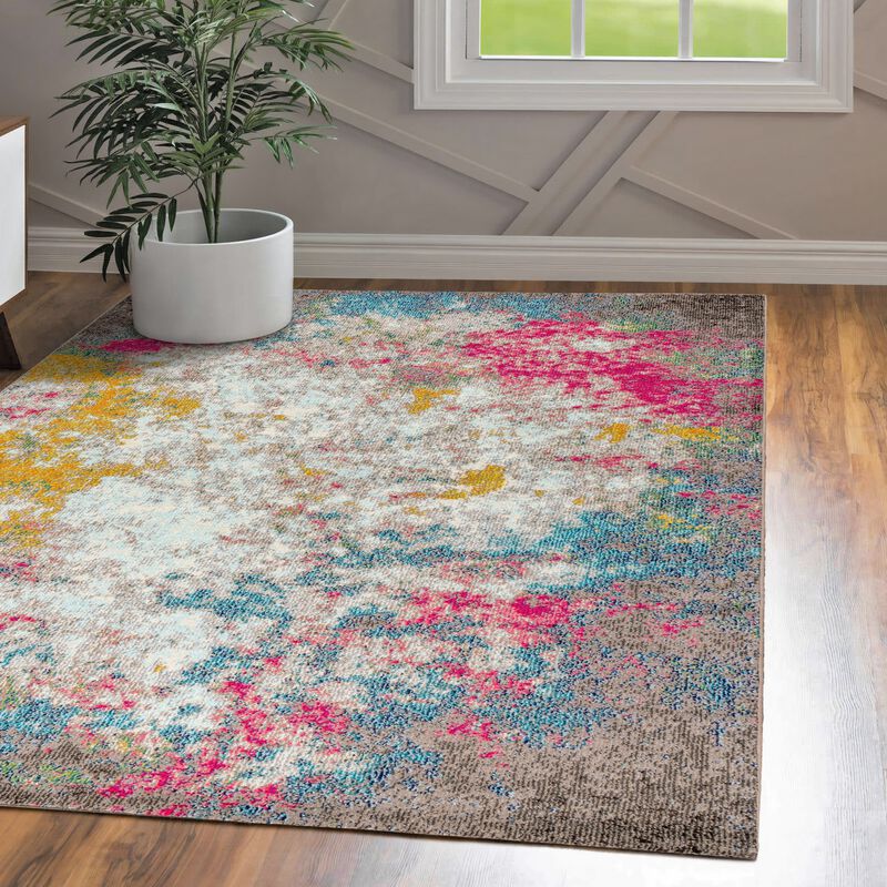 Contemporary Pop Modern Abstract Area Rug