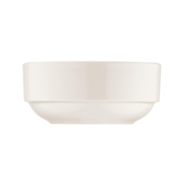 Banquet dia.5.5" h:2.5" 17 oz. Round Warm White Porcelain Bowl (Set of 4)