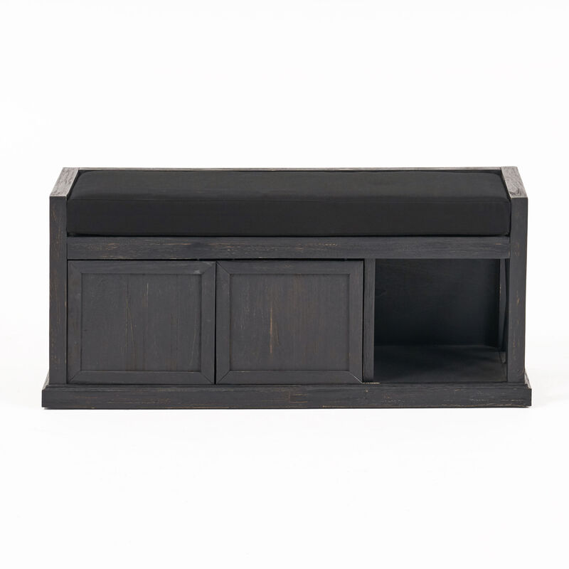 Merax Entryway Shoe Cabinet Shoe Storage Bench