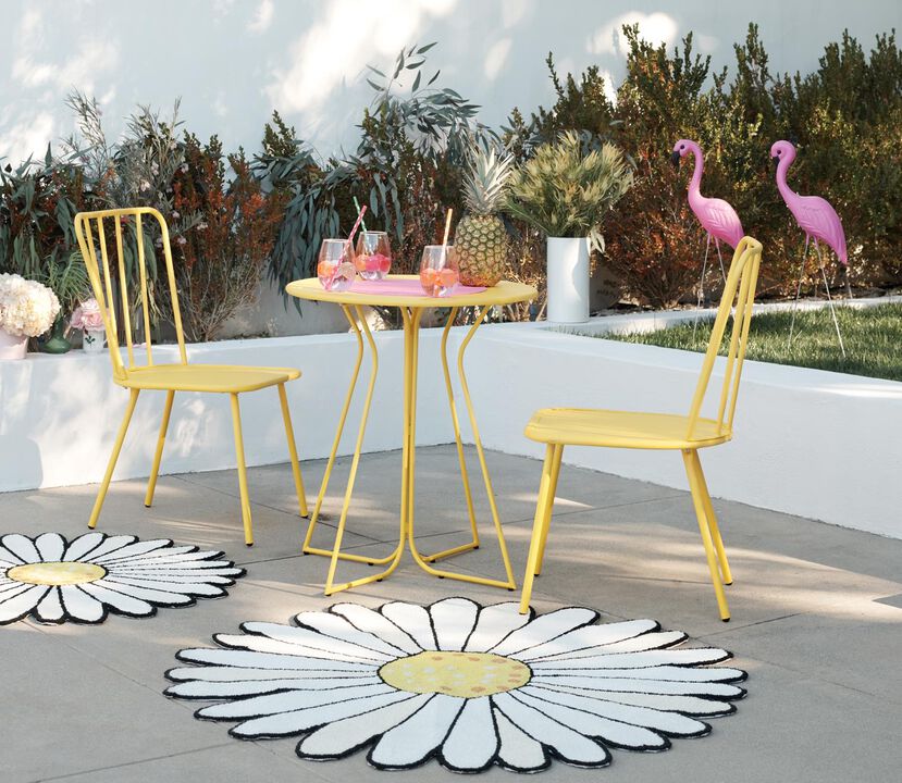 Novogratz Heidi Outdoor/Indoor 3 Piece Bistro Set