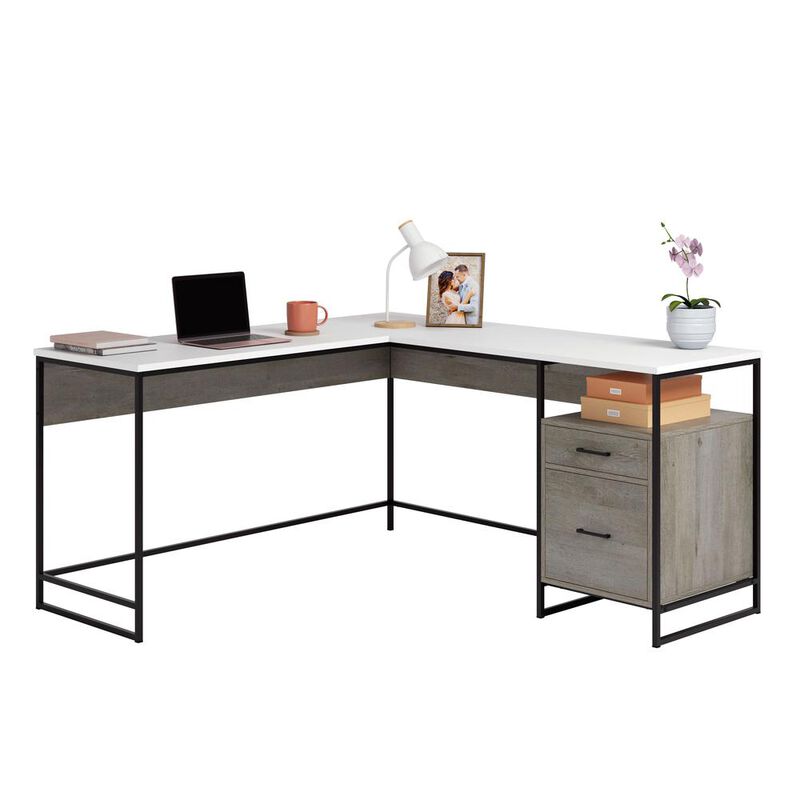 Sauder Tremont Row L Desk Mystic Oak