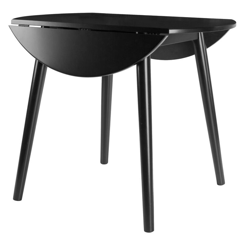 Winsome Moreno Dining Table, Black 35.43x35.43x28.94