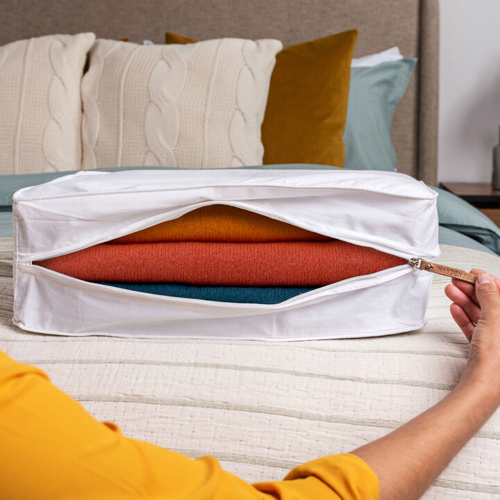 Organic Cotton Garment Storage Bag - 18" - Fits up to 6 Fine Knit Sweaters